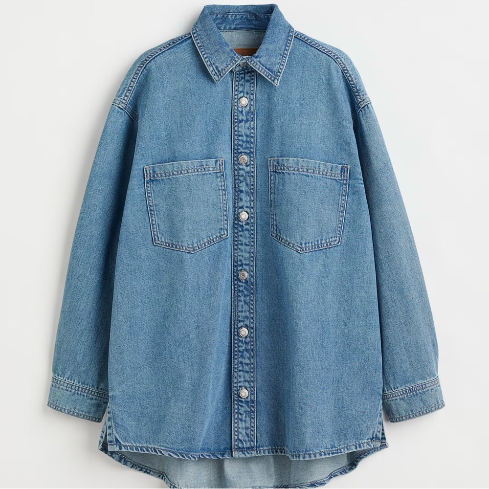 H&M Feather Soft Denim Shirt